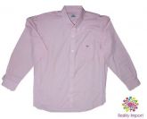 Camisa manga longa social rosa G (42)